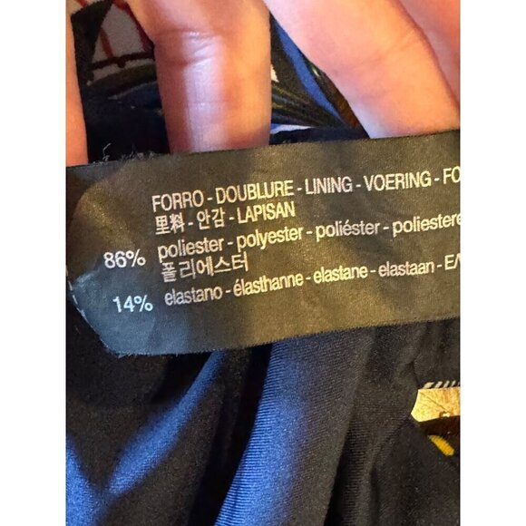 Zara Swimsuit Womens Small Blue Floral Print‎ Tropical One Piece Bathing Suit - Picture 11 of 11